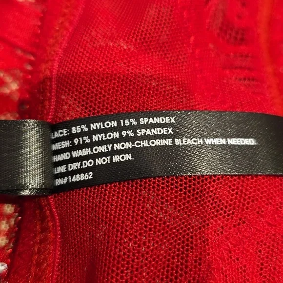 Torrid - Diamante Lace Wireless Bralette in Jester Red​​​​ - Picture 10 of 14